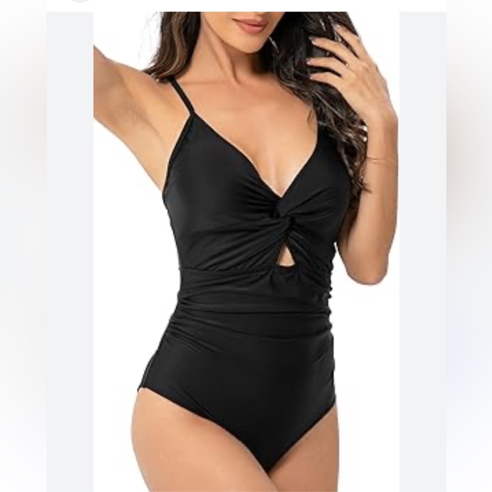 Cupshe Black One-Piece Swimsuit NWT